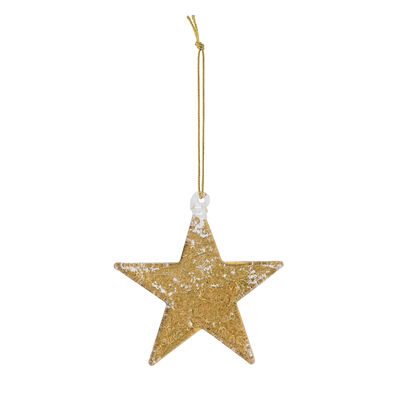 Chunky glass star decorations